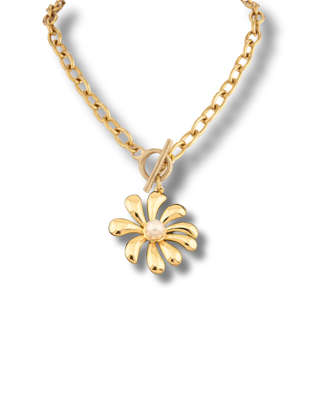 DAISY GOLD CHAIN NECKLACE