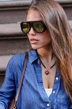 Tiger Eye Heart Necklace