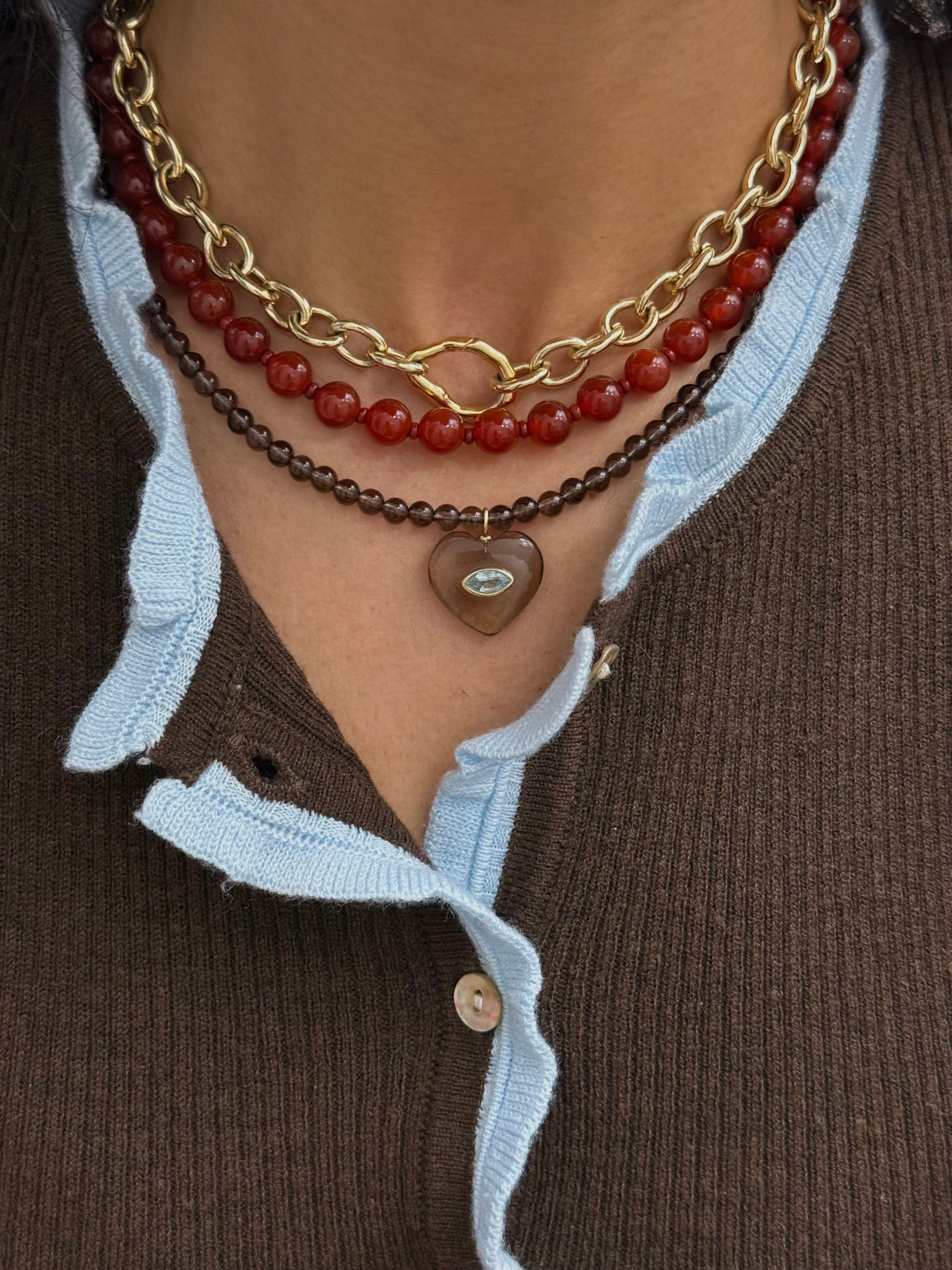 CHERRY CARNELIAN NECKLACE