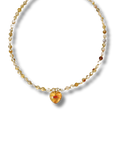 TANGERINE HEART NECKLACE