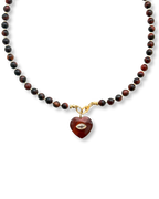 Tiger Eye Heart Necklace