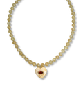 Lemon Squeeze Heart Necklace