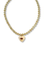 Lemon Squeeze Heart Necklace
