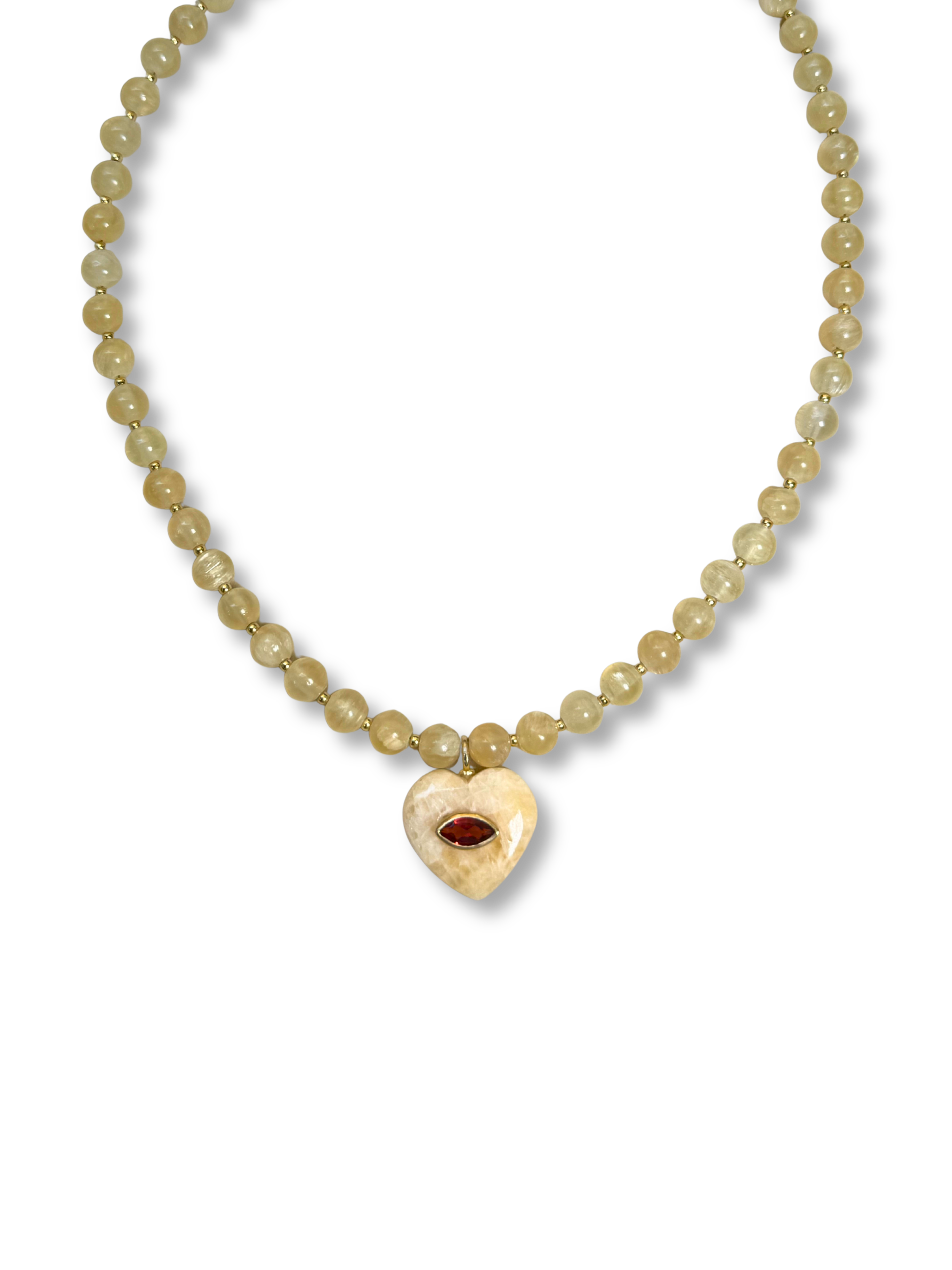 Lemon Squeeze Heart Necklace