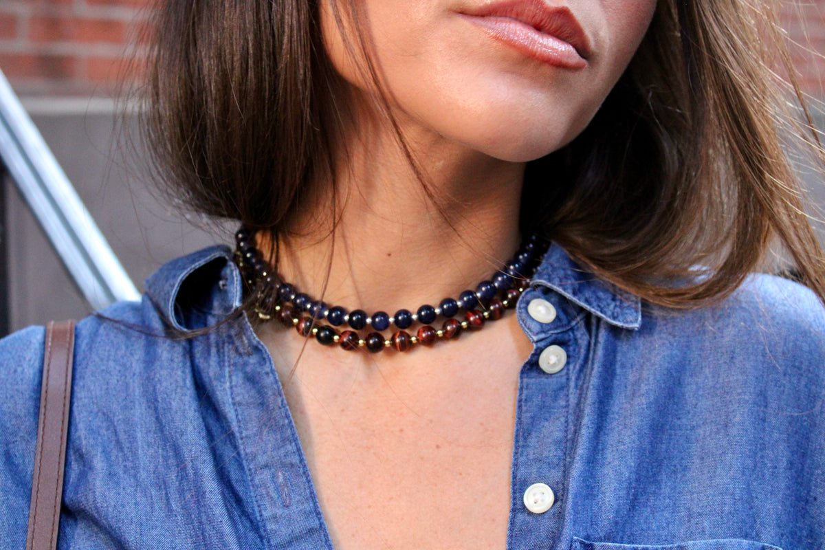 Autumn Beaded Choker