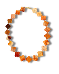 ORANGE CLOVER NECKLACE