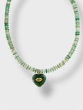 OLIVE HEART NECKLACE