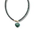 EMERALD MARQUIS HEART NECKLACE
