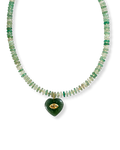 OLIVE HEART NECKLACE
