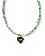 OLIVE HEART NECKLACE